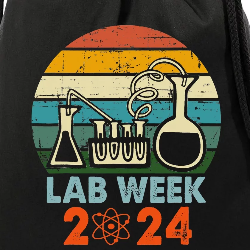 Laboratory Tech Medical Technician Scientist Lab Week 2024 Drawstring Bag