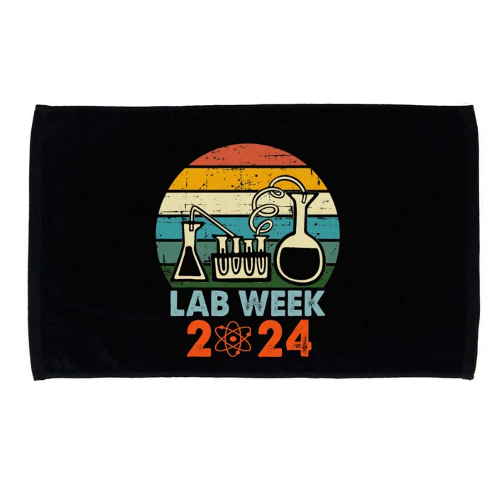 Laboratory Tech Medical Technician Scientist Lab Week 2024 Microfiber Hand Towel