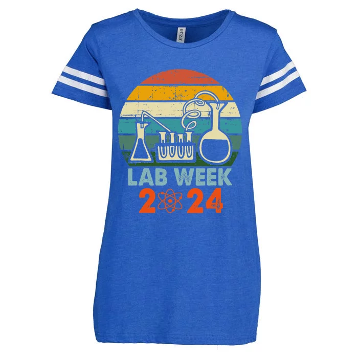 Laboratory Tech Medical Technician Scientist Lab Week 2024 Enza Ladies Jersey Football T-Shirt