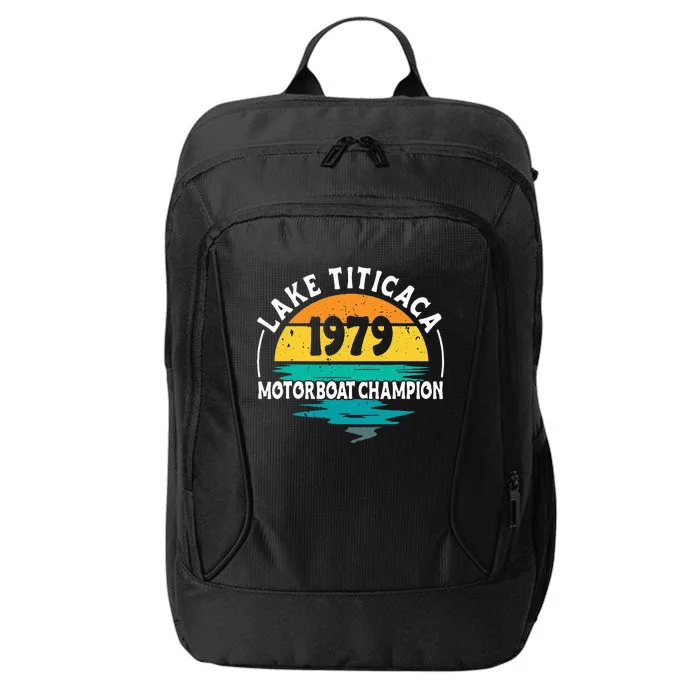 Lake Titicaca Motorboat Champion City Backpack