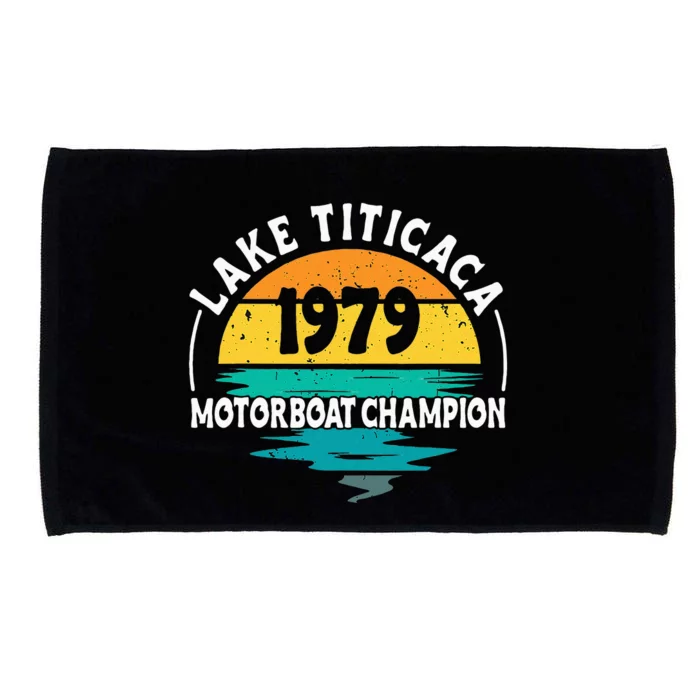 Lake Titicaca Motorboat Champion Microfiber Hand Towel