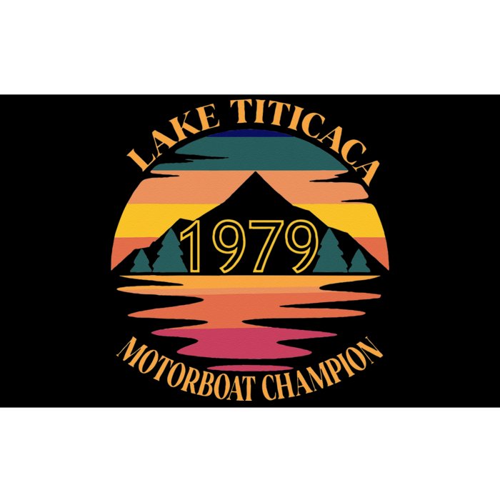 Lake Titicaca Motorboat Champion Vintage Bumper Sticker