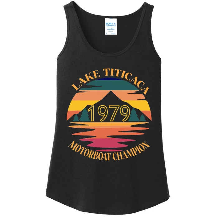 Lake Titicaca Motorboat Champion Vintage Ladies Essential Tank