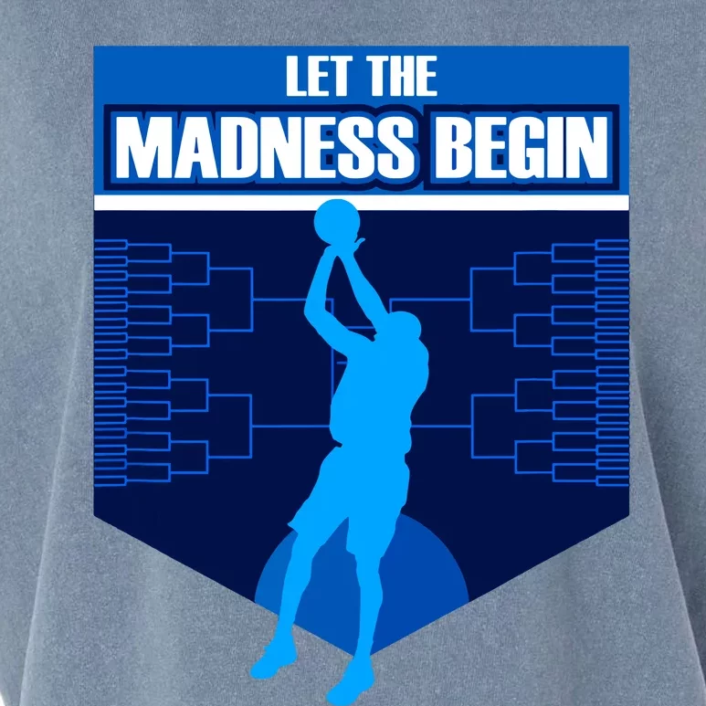 Let The Madness Begin Basketball Bring On The Big Tourney Garment-Dyed Women's Muscle Tee