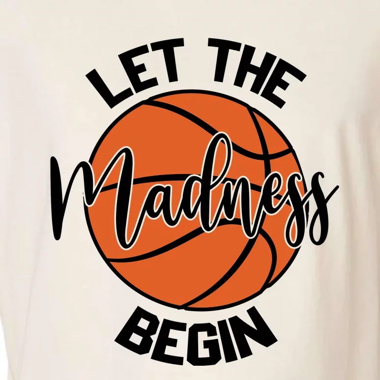 Let The Madness Begin College Basketball Garment-Dyed Women's Muscle Tee