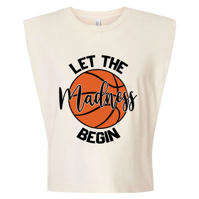 Let The Madness Begin College Basketball Garment-Dyed Women's Muscle Tee