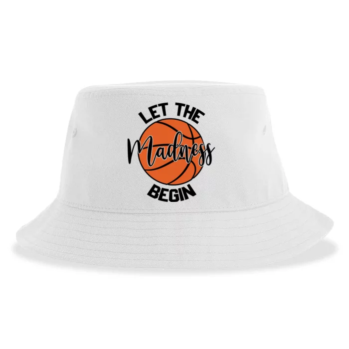 Let The Madness Begin College Basketball Sustainable Bucket Hat