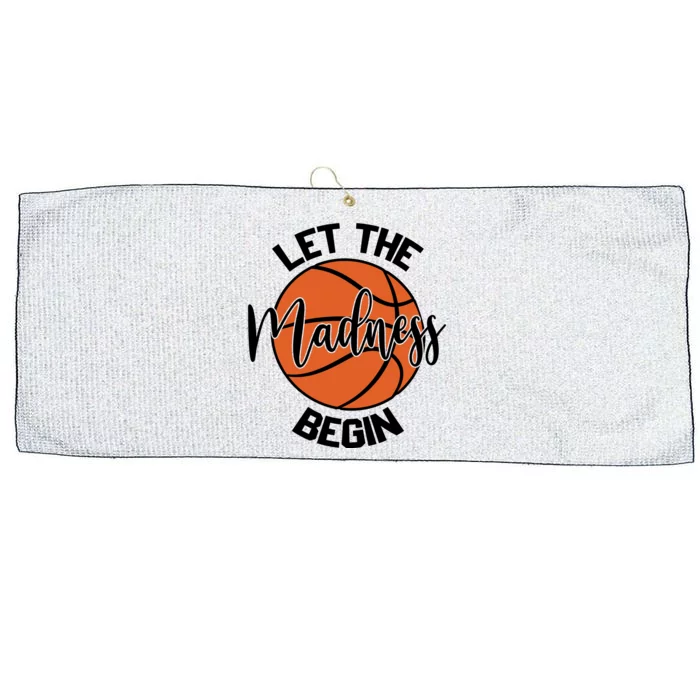 Let The Madness Begin College Basketball Large Microfiber Waffle Golf Towel