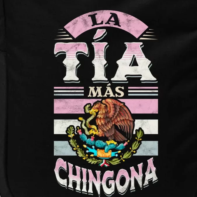 La Tía Más Chingona Mexican Aunty Gift Impact Tech Backpack