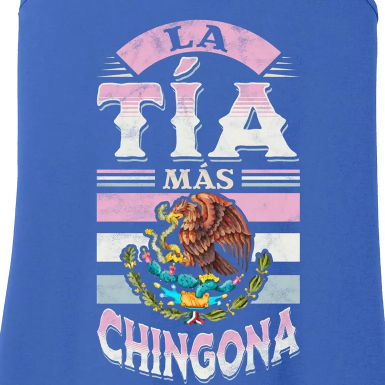 La Tía Más Chingona Mexican Aunty Gift Ladies Essential Tank