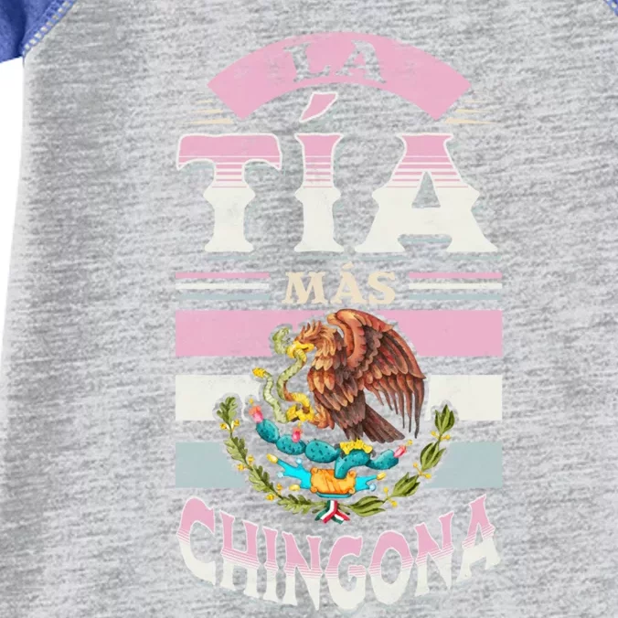 La Tía Más Chingona Mexican Aunty Gift Infant Baby Jersey Bodysuit