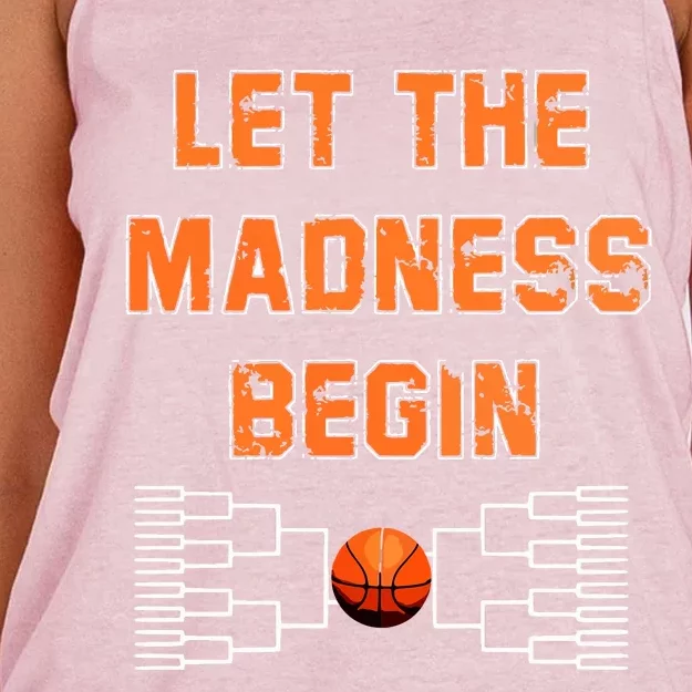 Let The Madness Begin Basketball Hoodie Women's Knotted Racerback Tank