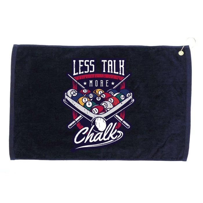 Less Talk More Chalk Billiards Grommeted Golf Towel