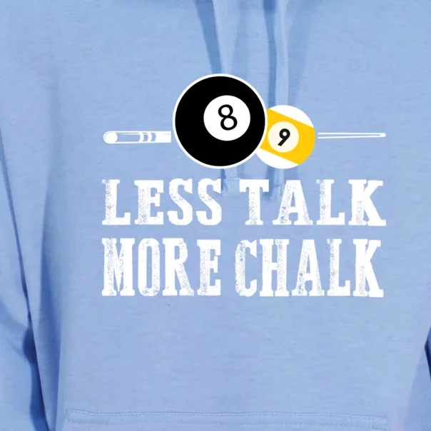 LESS TALK MORE CHALK BILLIARDS POOL PLAYER Gift For Father's Day Unisex Surf Hoodie