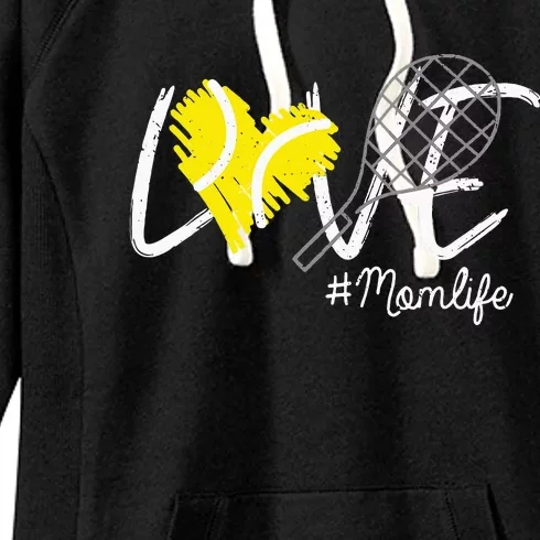 LOVE Tennis Mom Life Gift For Mom Women Mothers Day Women's Fleece Hoodie