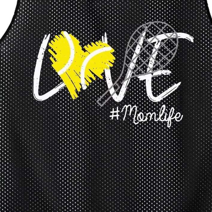 LOVE Tennis Mom Life Gift For Mom Women Mothers Day Mesh Reversible Basketball Jersey Tank