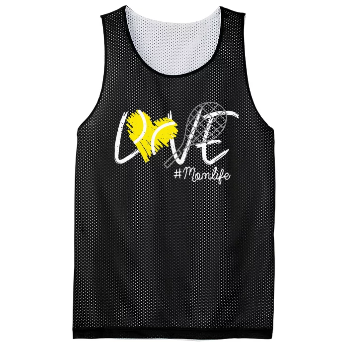 LOVE Tennis Mom Life Gift For Mom Women Mothers Day Mesh Reversible Basketball Jersey Tank