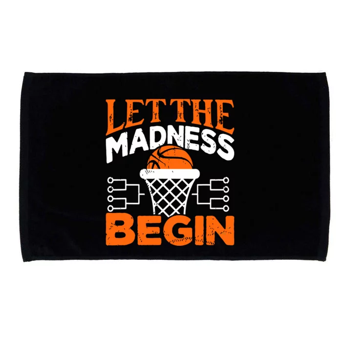 Let The Madness Begin College Madness Basketball Microfiber Hand Towel