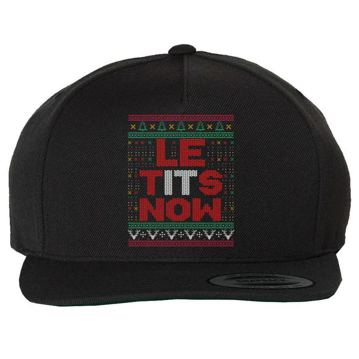 Le Tits Now Christmas For Lovers Wool Snapback Cap