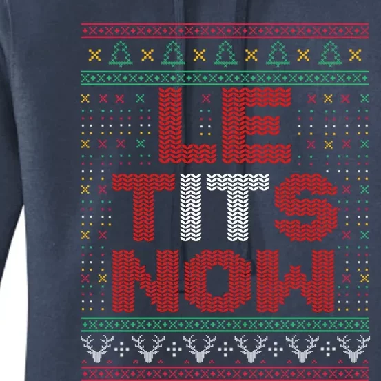 Le Tits Now Christmas For Lovers Women's Pullover Hoodie