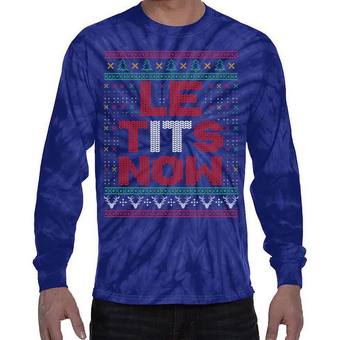 Le Tits Now Christmas For Lovers Tie-Dye Long Sleeve Shirt