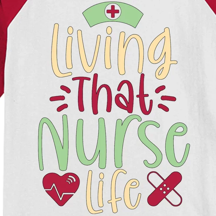 Living That Nurse Life Kids Colorblock Raglan Jersey