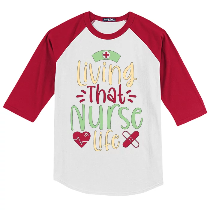 Living That Nurse Life Kids Colorblock Raglan Jersey