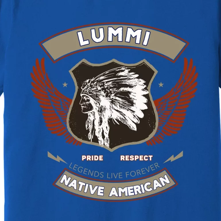 Lummi Tribe Native American Indian Pride Respect Retro Gift Premium T-Shirt