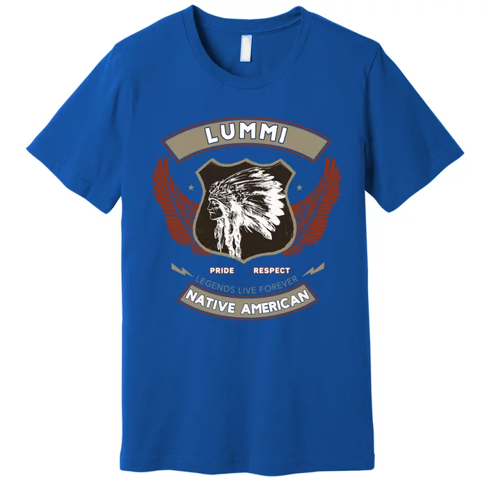 Lummi Tribe Native American Indian Pride Respect Retro Gift Premium T-Shirt