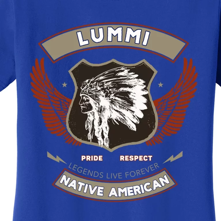 Lummi Tribe Native American Indian Pride Respect Retro Gift Women's T-Shirt