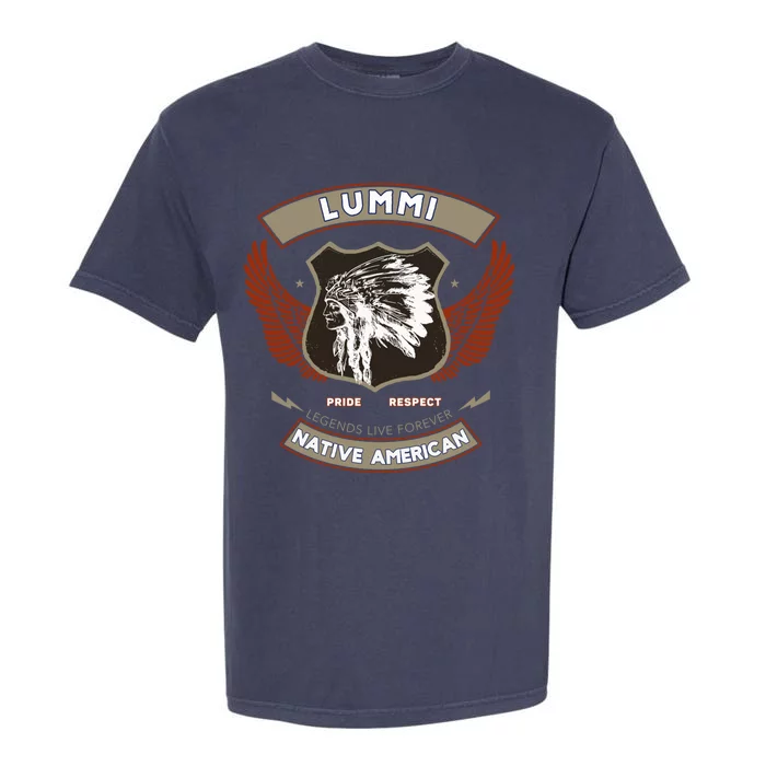 Lummi Tribe Native American Indian Pride Respect Retro Gift Garment-Dyed Heavyweight T-Shirt