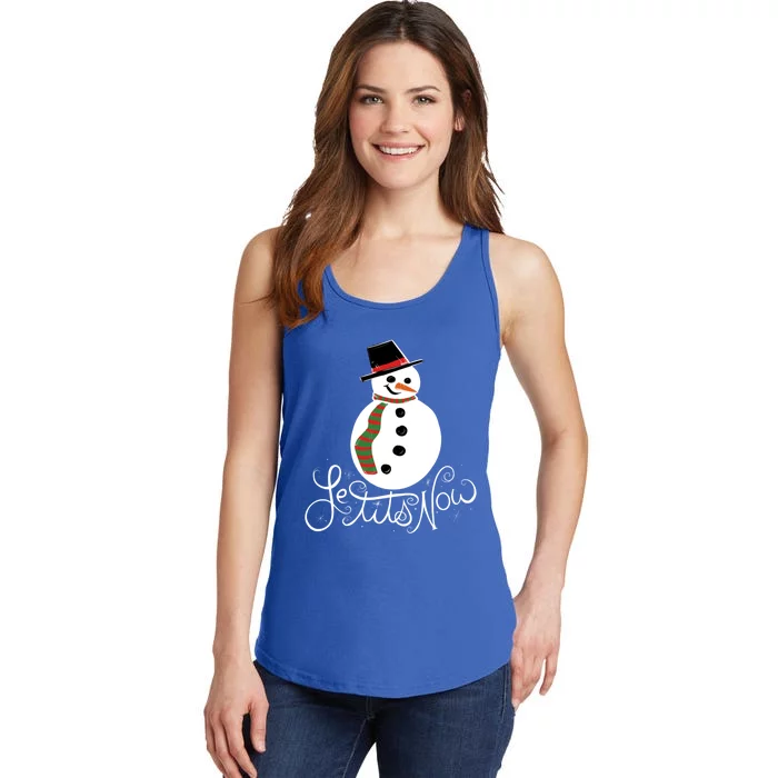 Le Tits Now Let It Snow Gift Ladies Essential Tank