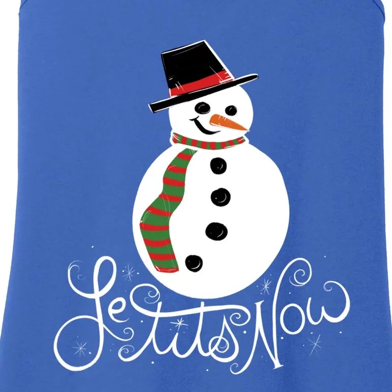 Le Tits Now Let It Snow Gift Ladies Essential Tank