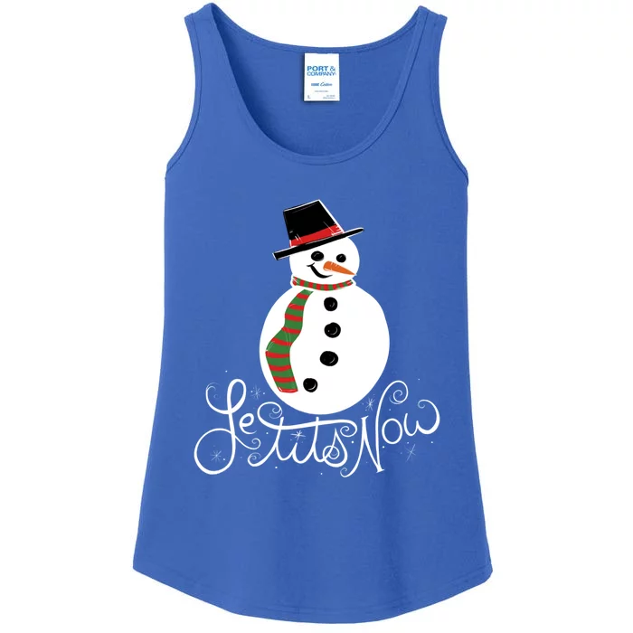 Le Tits Now Let It Snow Gift Ladies Essential Tank