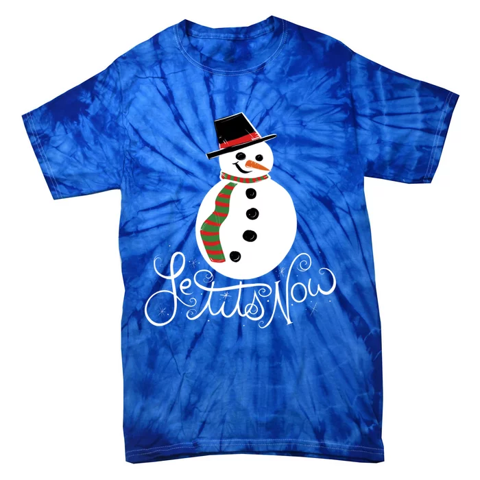 Le Tits Now Let It Snow Gift Tie-Dye T-Shirt