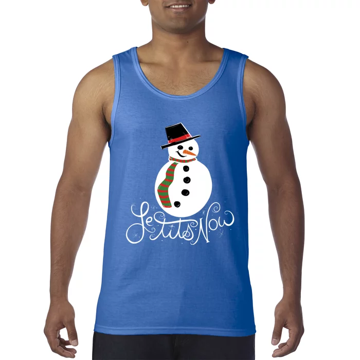 Le Tits Now Let It Snow Gift Tank Top