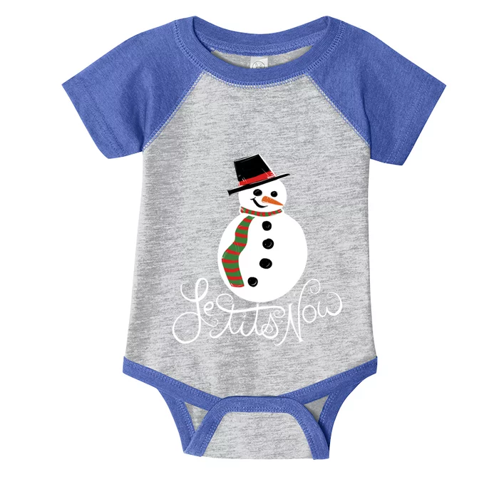 Le Tits Now Let It Snow Gift Infant Baby Jersey Bodysuit