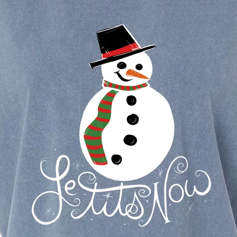 Le Tits Now Let It Snow Gift Garment-Dyed Women's Muscle Tee