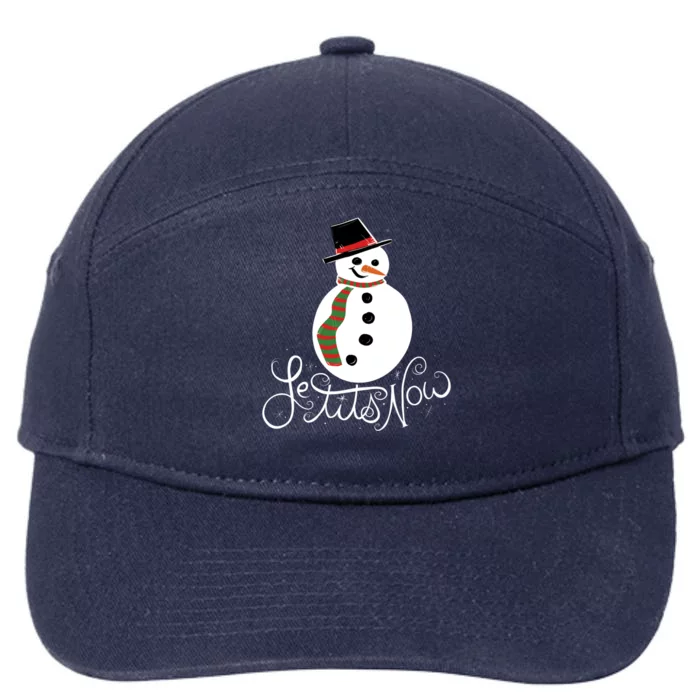 Le Tits Now Let It Snow Gift 7-Panel Snapback Hat