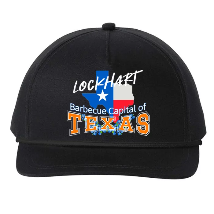 Lockhart Texas Nicknamed The Barbecue Capital Of Texas Gift Snapback Five-Panel Rope Hat