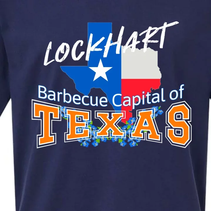 Lockhart Texas Nicknamed The Barbecue Capital Of Texas Gift Sueded Cloud Jersey T-Shirt