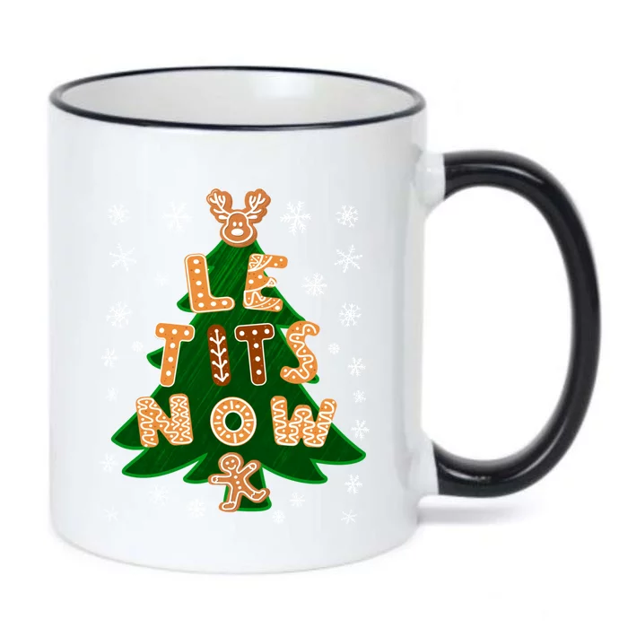 Le Tits Now Gift Let It Snow Gift Irony Christmas Gift Black Color Changing Mug