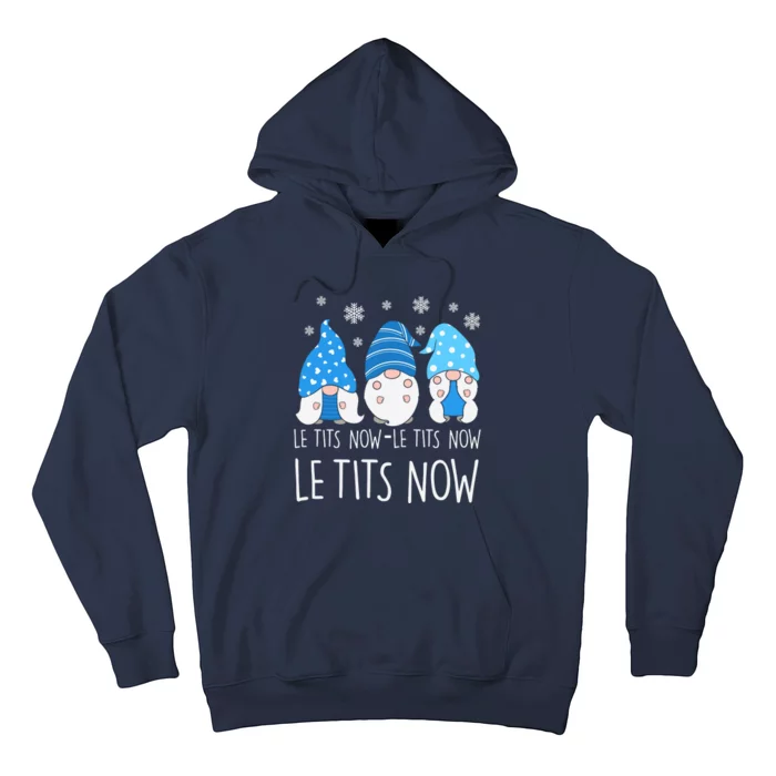 Le Tits Now Christmas Let It Snow Ugly Sweater Funny Party Hoodie