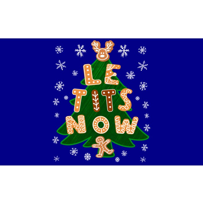 Le Tits Now Let It Snow Humor Christmas Funny Gift Bumper Sticker