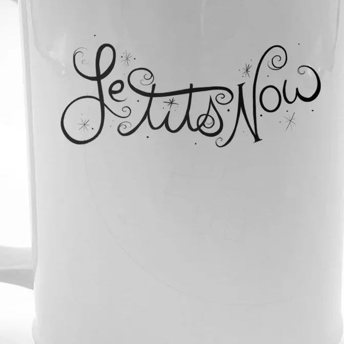 Le Tits Now Let It Snow Christmas Art Winter Great Gift Front & Back Beer Stein