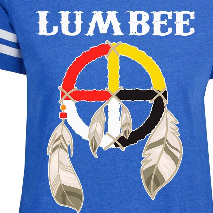 Lumbee Tribe Native American Indian Enza Ladies Jersey Football T-Shirt