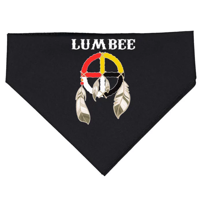 Lumbee Tribe Native American Indian Medicine Wheel USA-Made Doggie Bandana