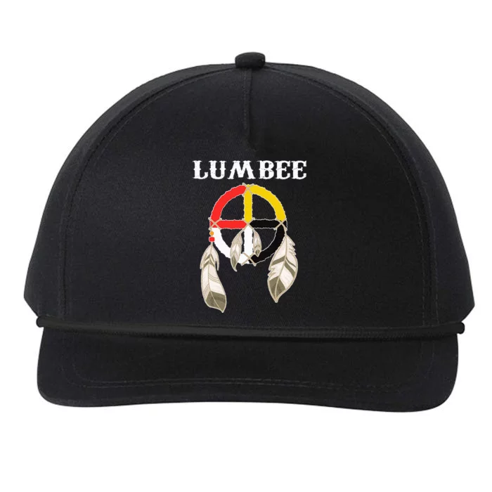 Lumbee Tribe Native American Indian Medicine Wheel Snapback Five-Panel Rope Hat