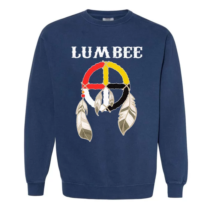 Lumbee Tribe Native American Indian Medicine Wheel Garment-Dyed Sweatshirt