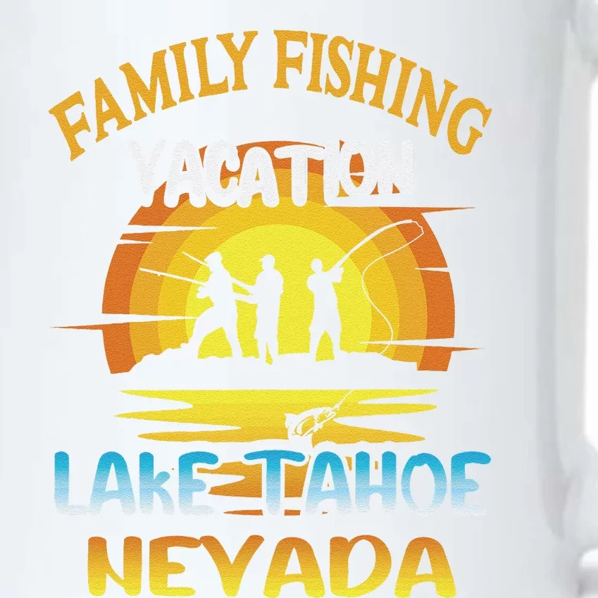 Lake Tahoe Nevada Family Fishing Vacation Sunset Design Black Color Changing Mug